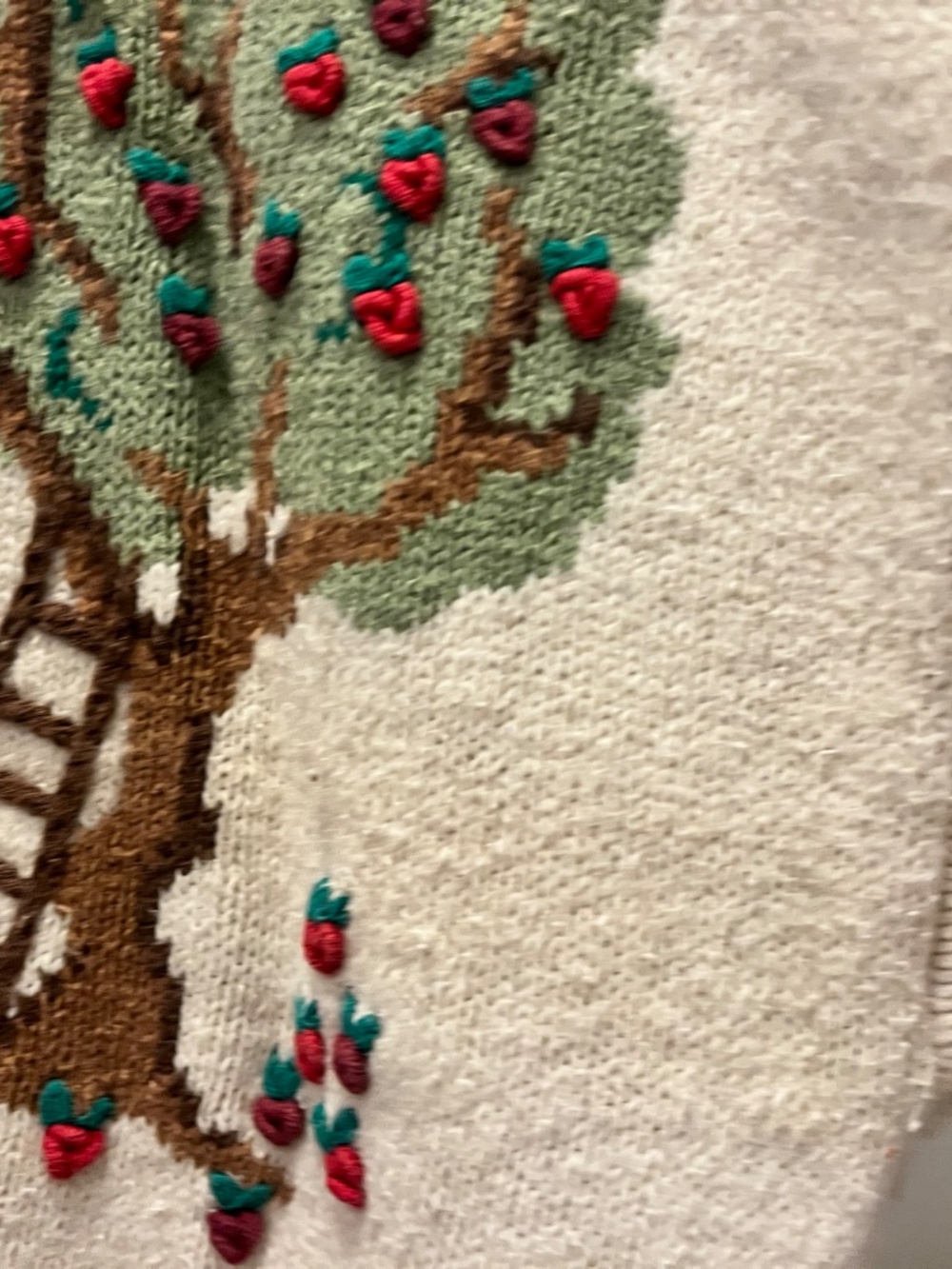 Apple Harvest cardigan sweater - Vintage - Picture 4 of 6